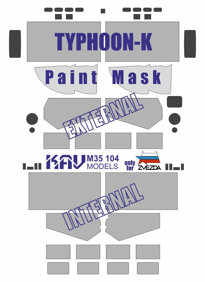 1/35 Paint mask for Typhoon - K (Zvezda) - imodeller.store
