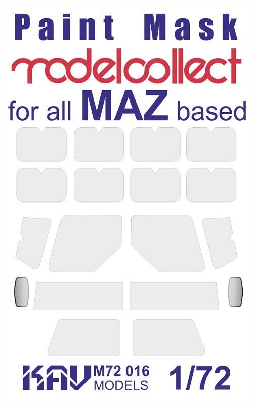 1/72 Paint mask for all MAZ - based models (Modelcollect) - imodeller.store