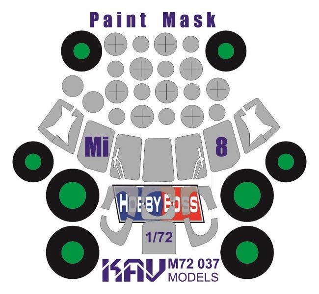 1/72 Painting mask on HIP - 8 (Hobby Boss) - imodeller.store