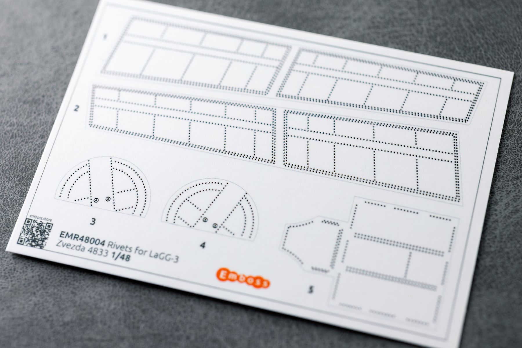 COMBO LaGG-3 set for Zvezda 4833 1/48 (3D decal) Cockpit details + Rivets + navigation lights
