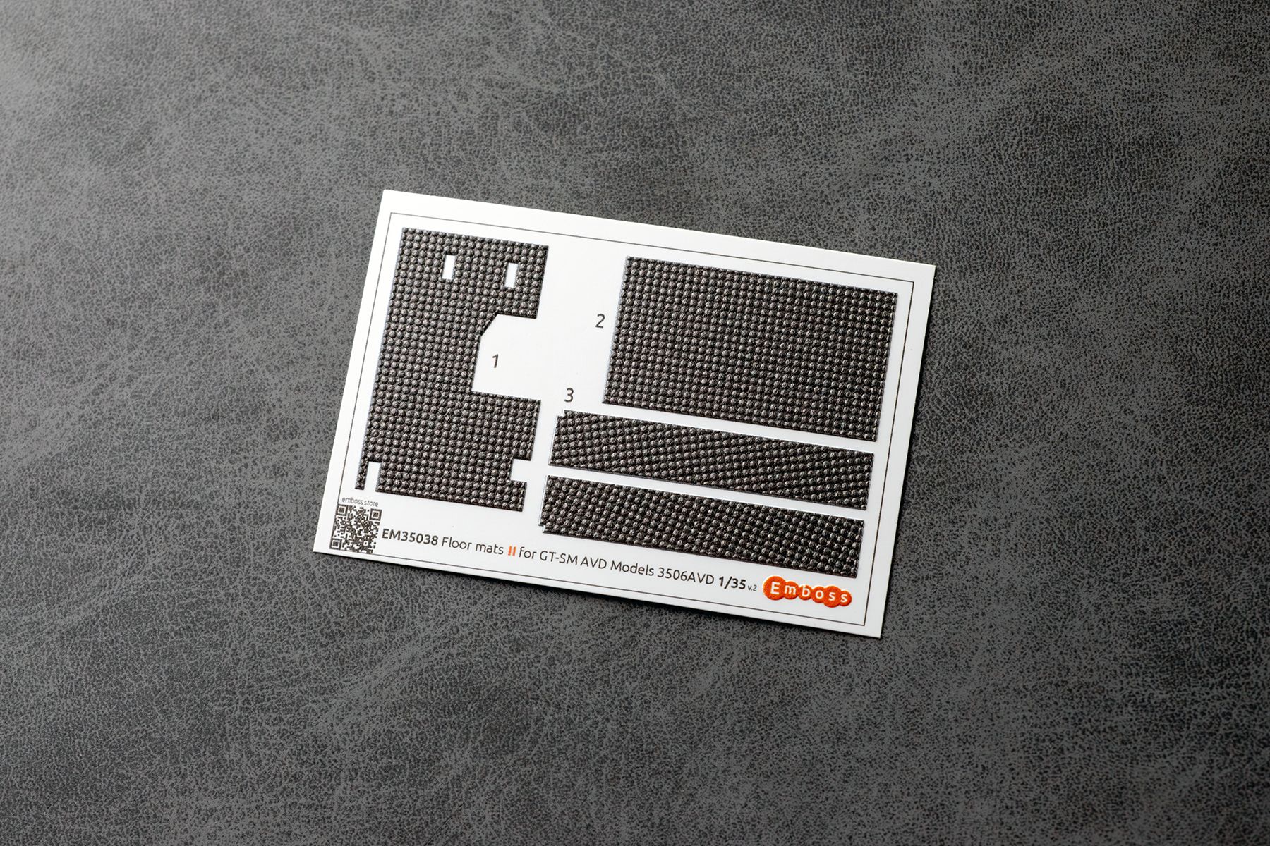 GT-SM Floor mats (Circles pattern) for AVD Models 3506AVD 1/35 (3D decal)