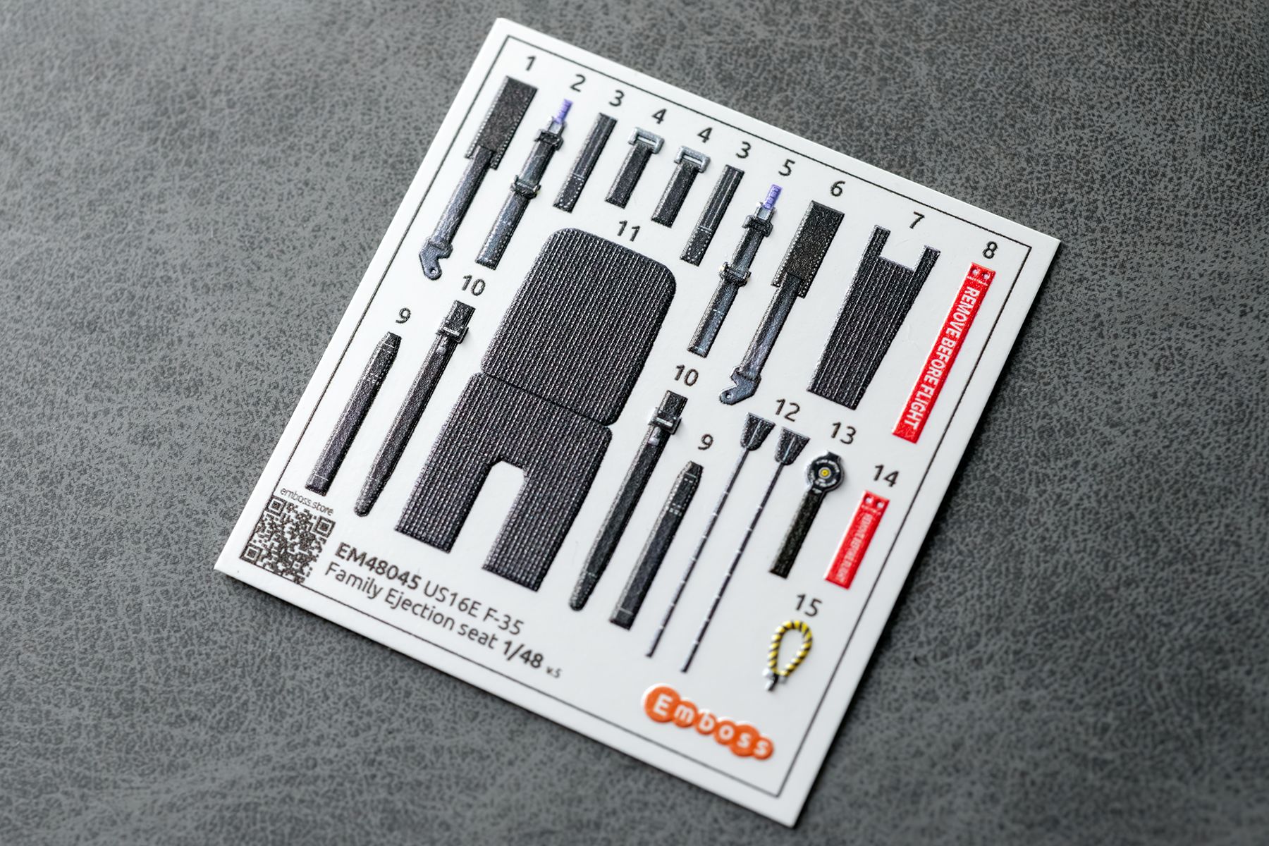 COMBO F-35A/B/C Cockpit details for Tamiya 1/48 (3D decal)