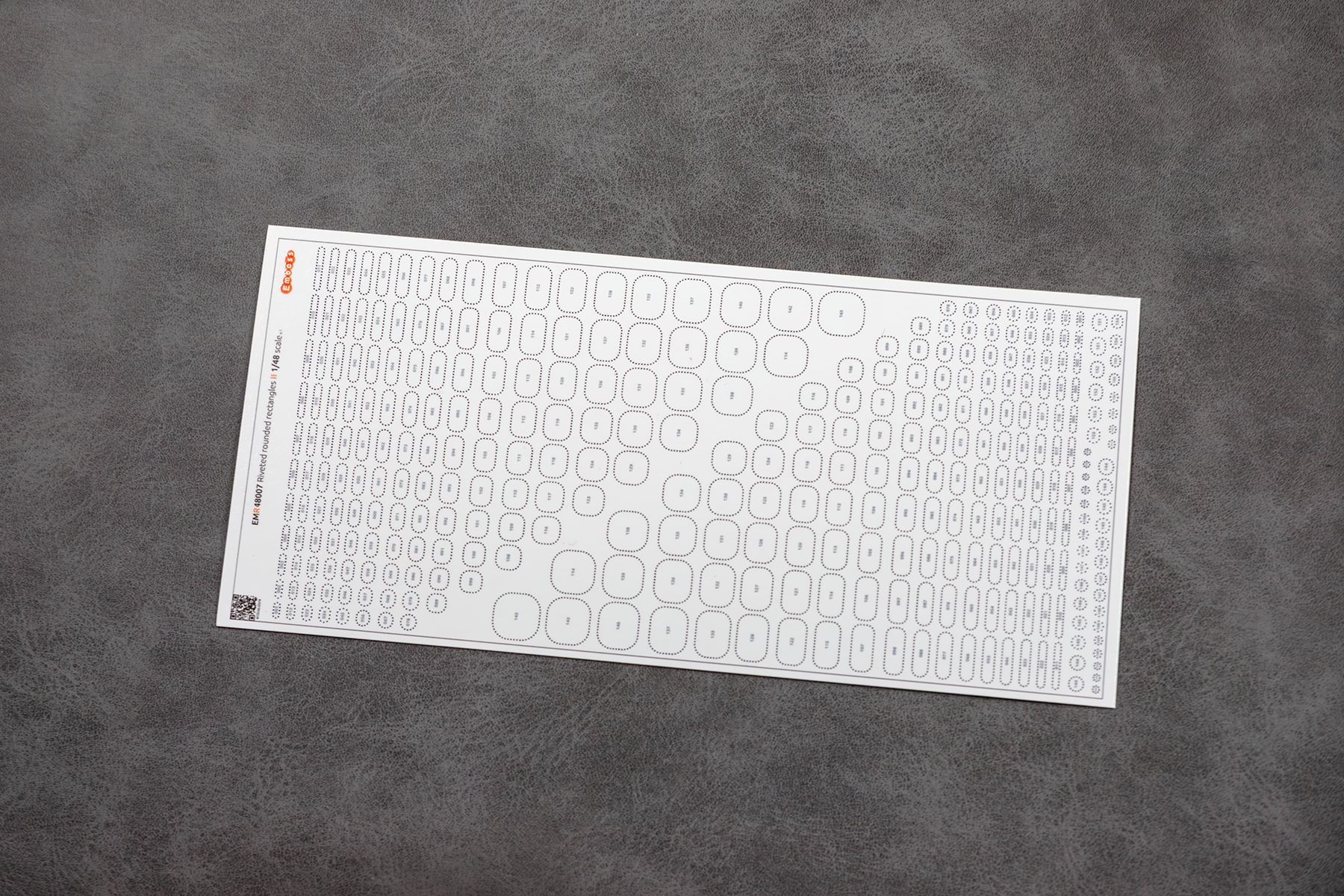 Riveted rounded rectangles type 2 1/48 (3D decal)