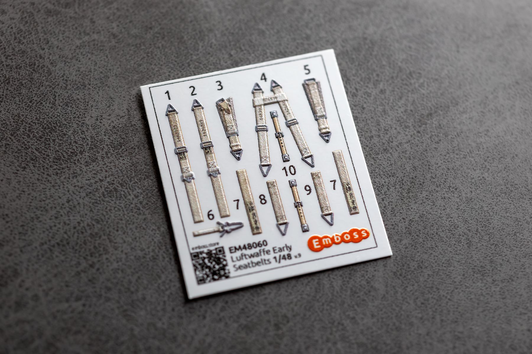 Luftwaffe WWII Seatbelts Early 1/48 (3D decal)