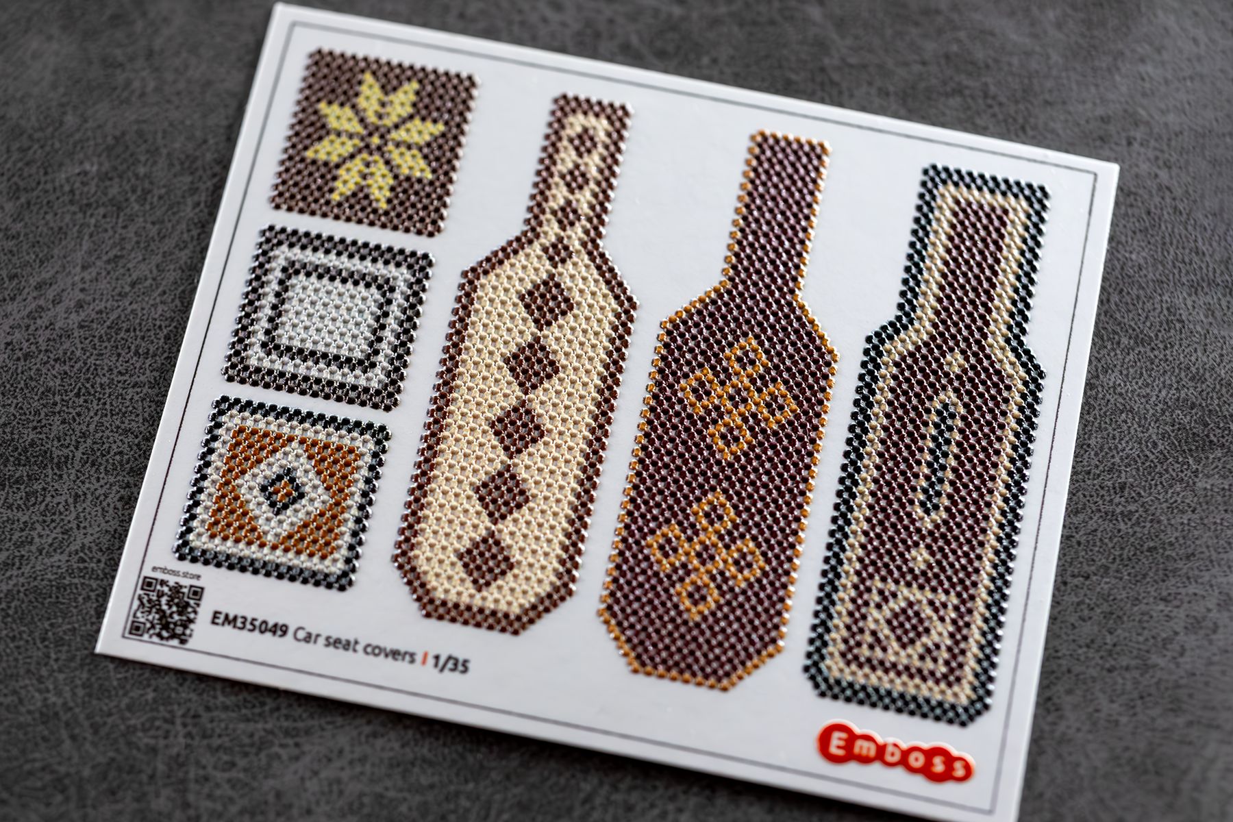 Car seat covers type 1 1/35 (3D decal)