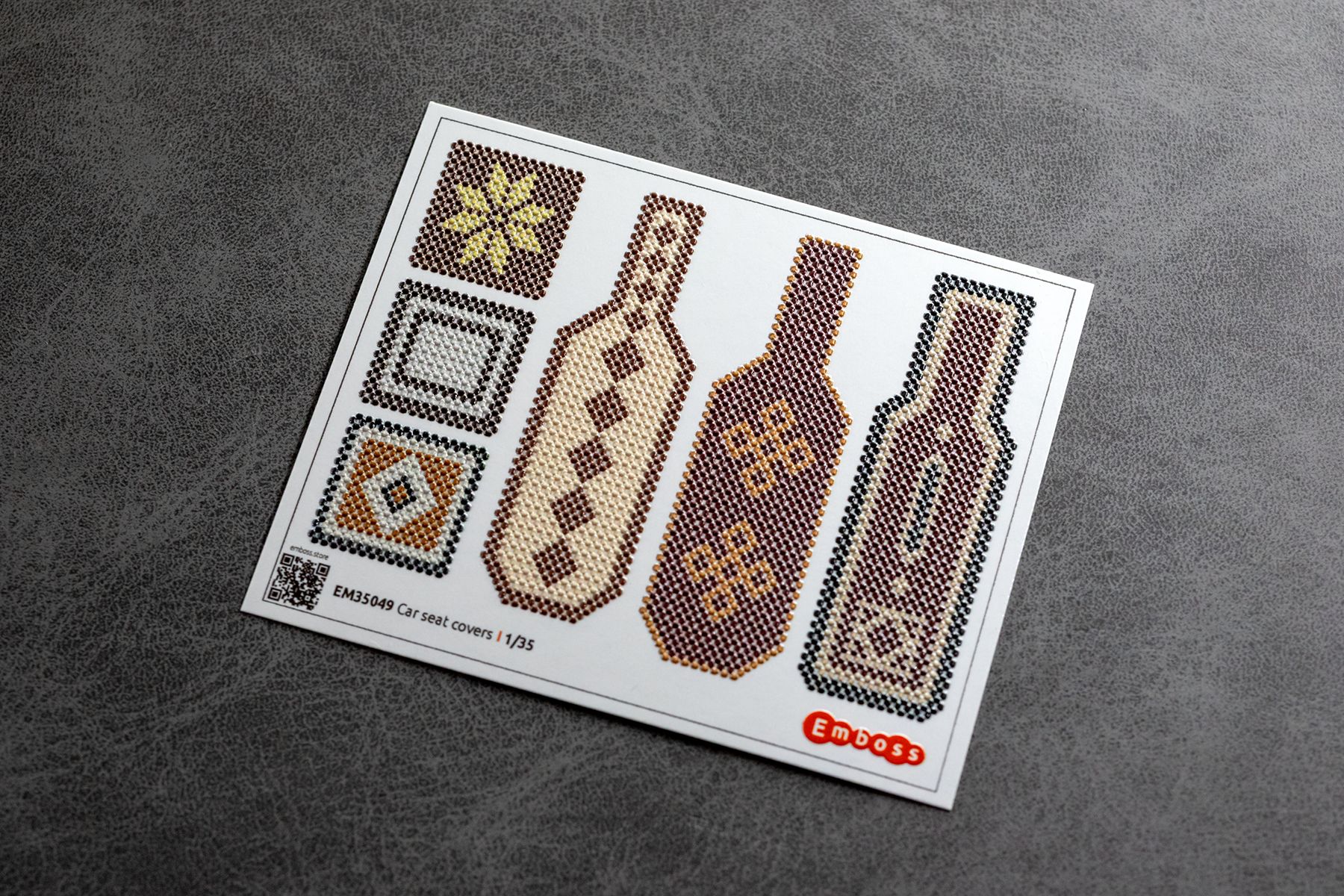 Car seat covers type 1 1/35 (3D decal)