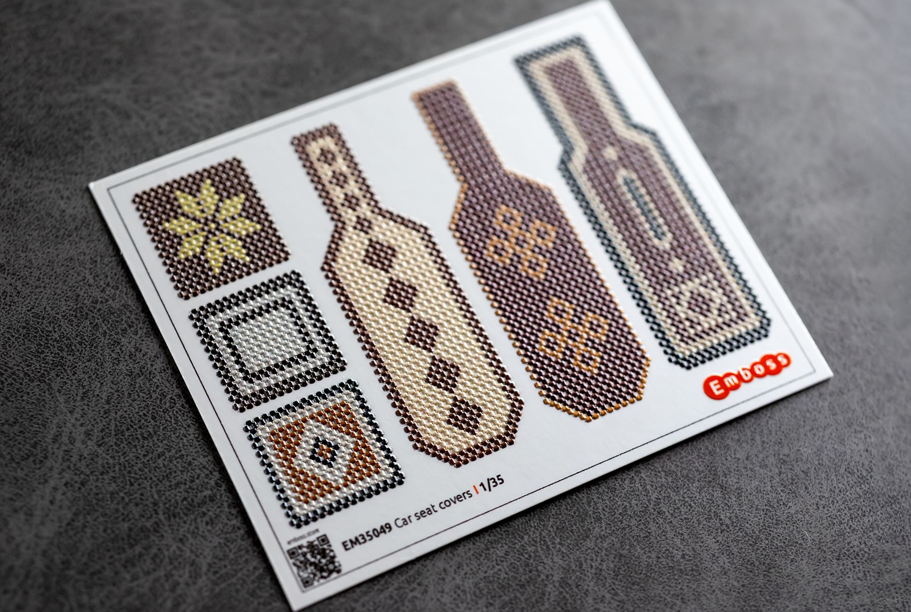 Car seat covers type 1 1/35 (3D decal)