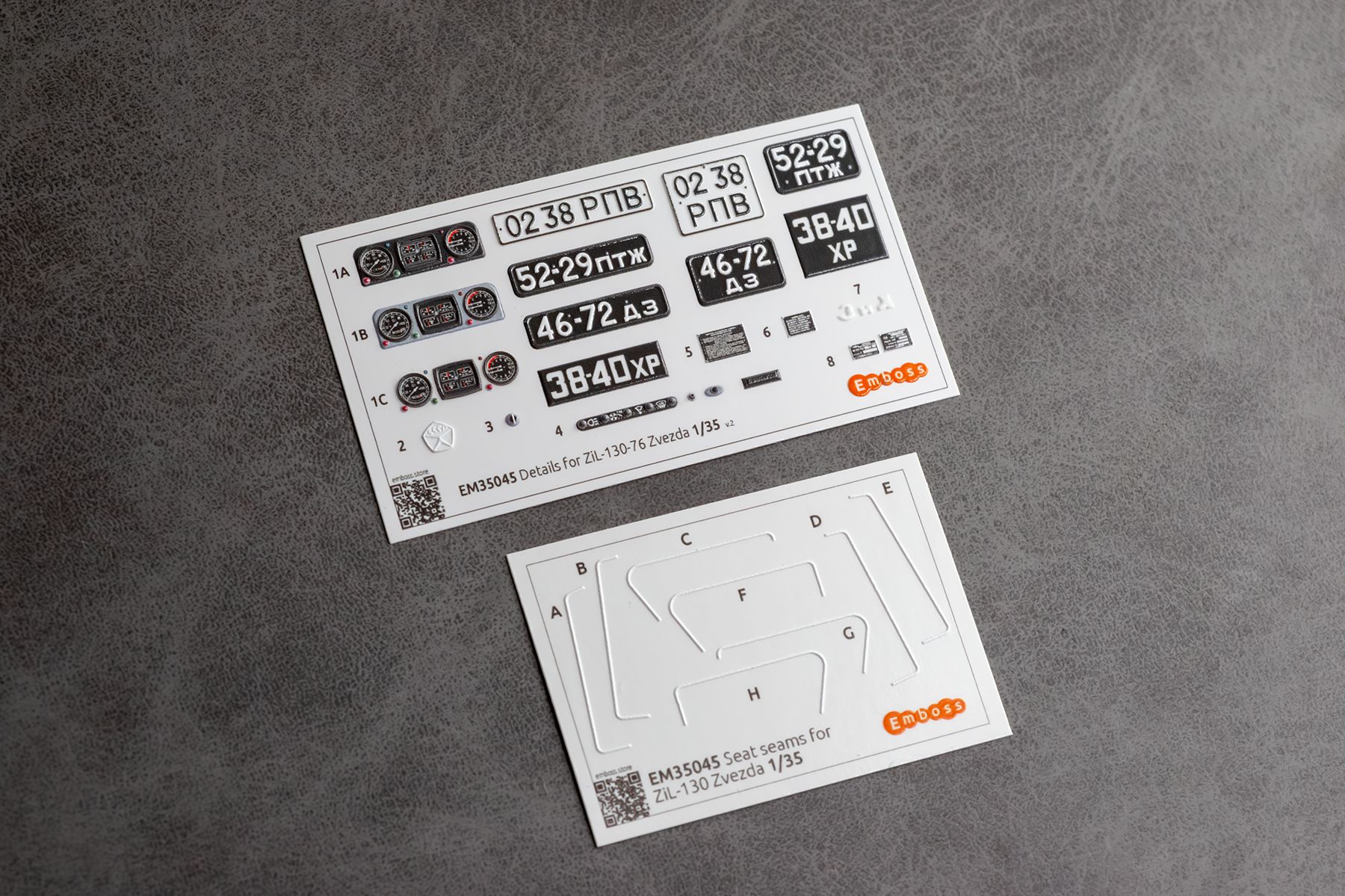 ZIL-130-76 details set and Seat seams for Zvezda 3712 1/35 (3D decal)