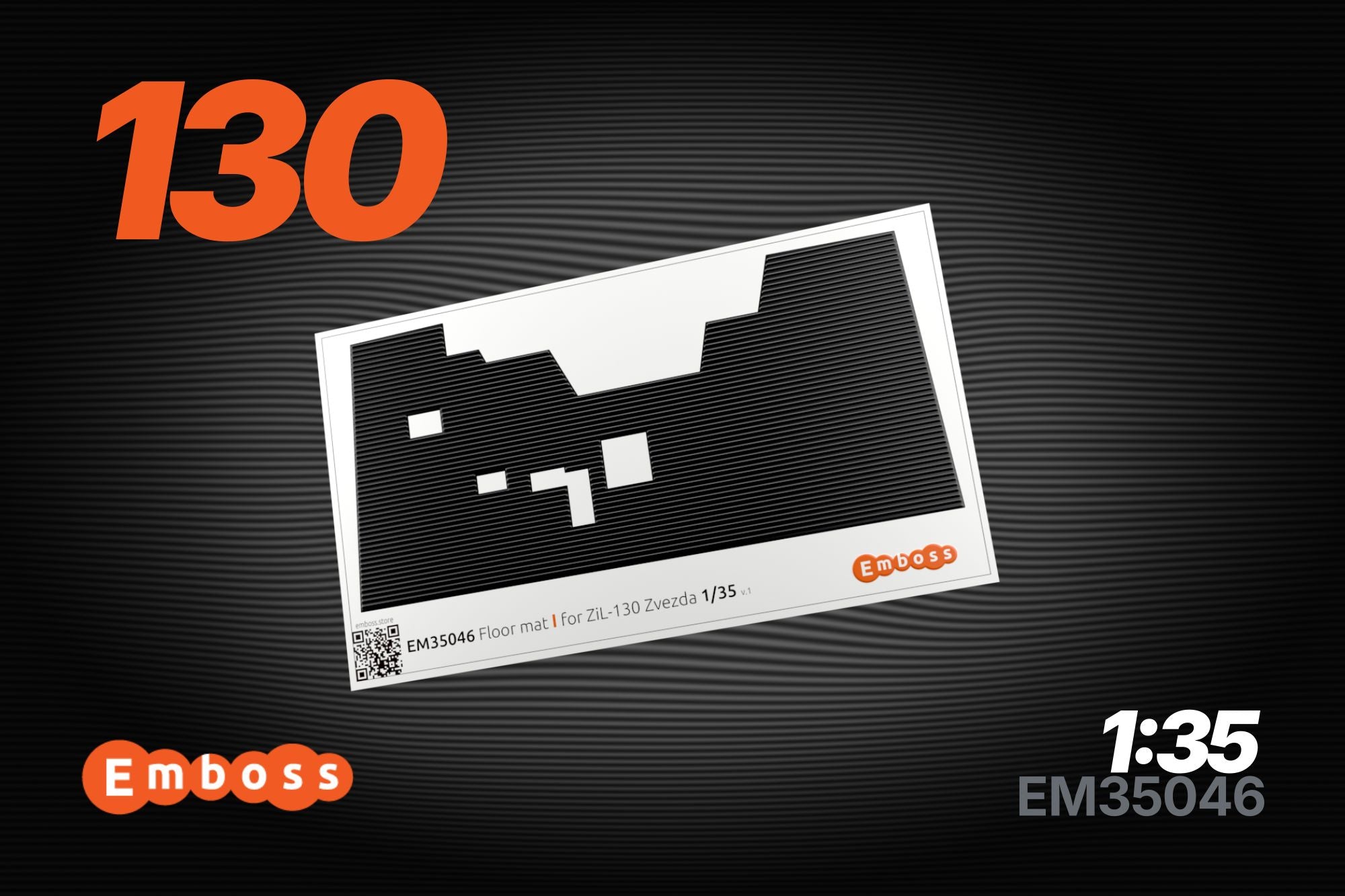 ZIL-130 Classic floor mat for Zvezda 1/35 (3D decal)