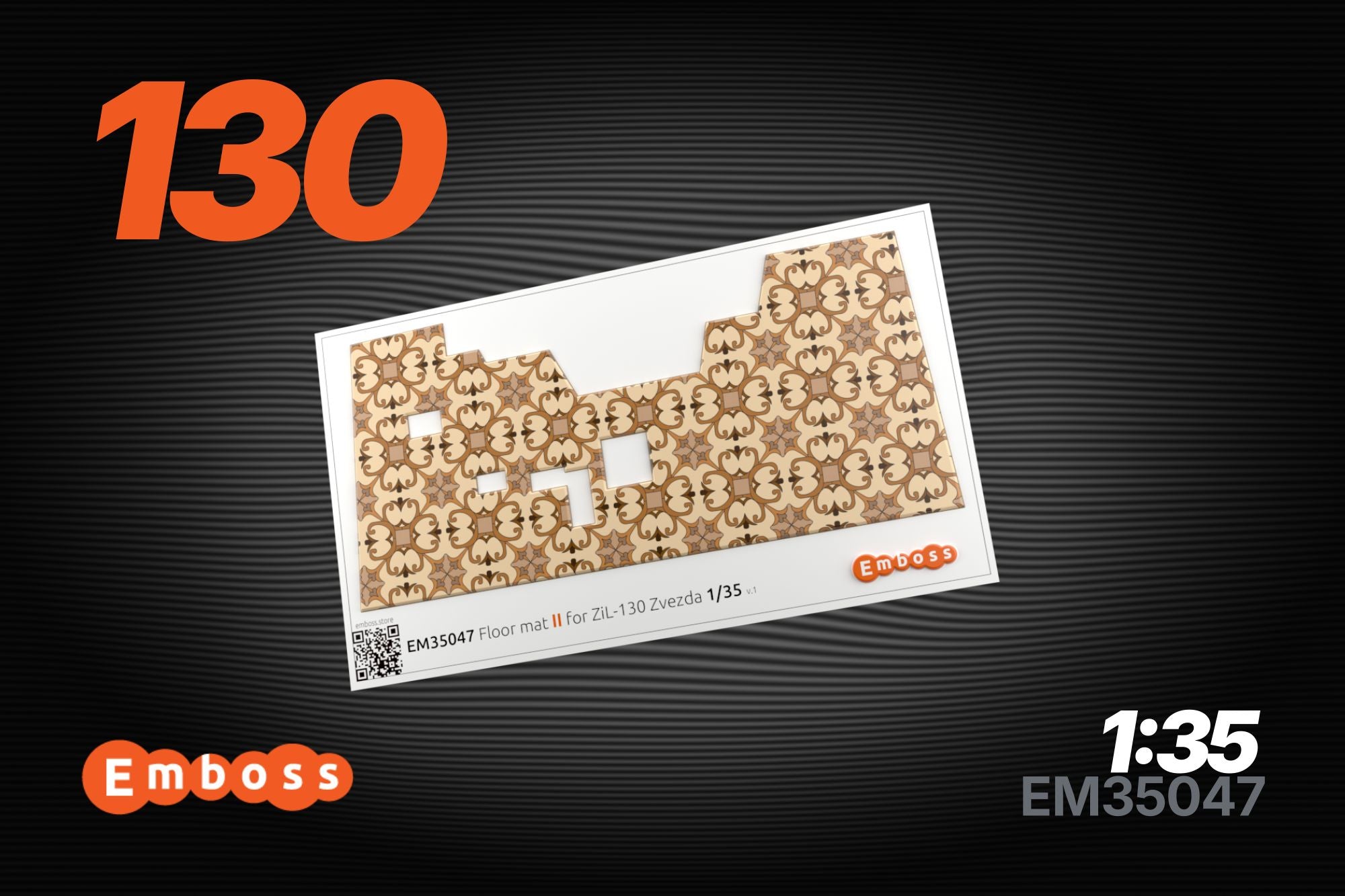 ZIL-130 Linoleum floor mat for Zvezda 1/35 (3D decal)