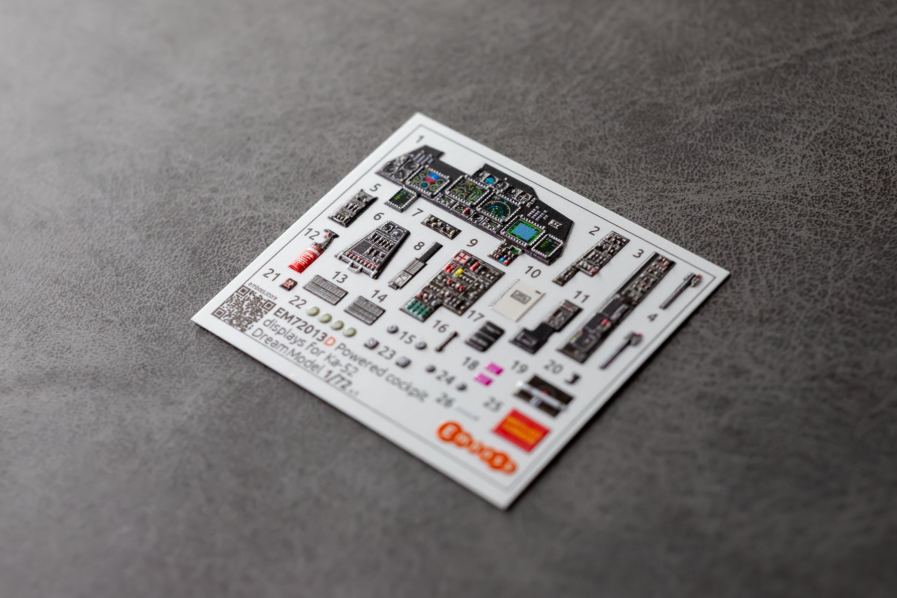 Ka-52 Details set "powered cockpit" for DreamModel 1/72 (3D decal)