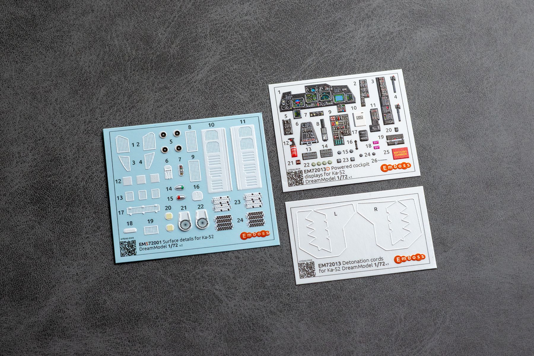 Ka-52 Details set "powered cockpit" for DreamModel 1/72 (3D decal)