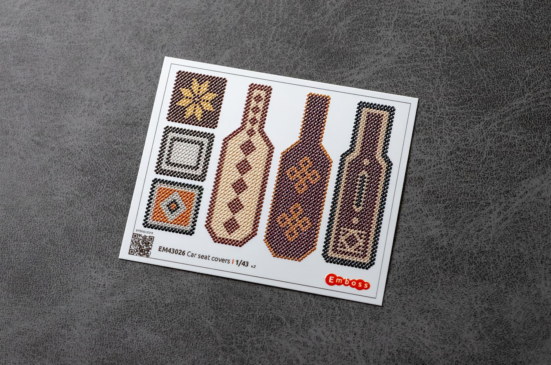 Car seat covers type 1 1/35 (3D decal)