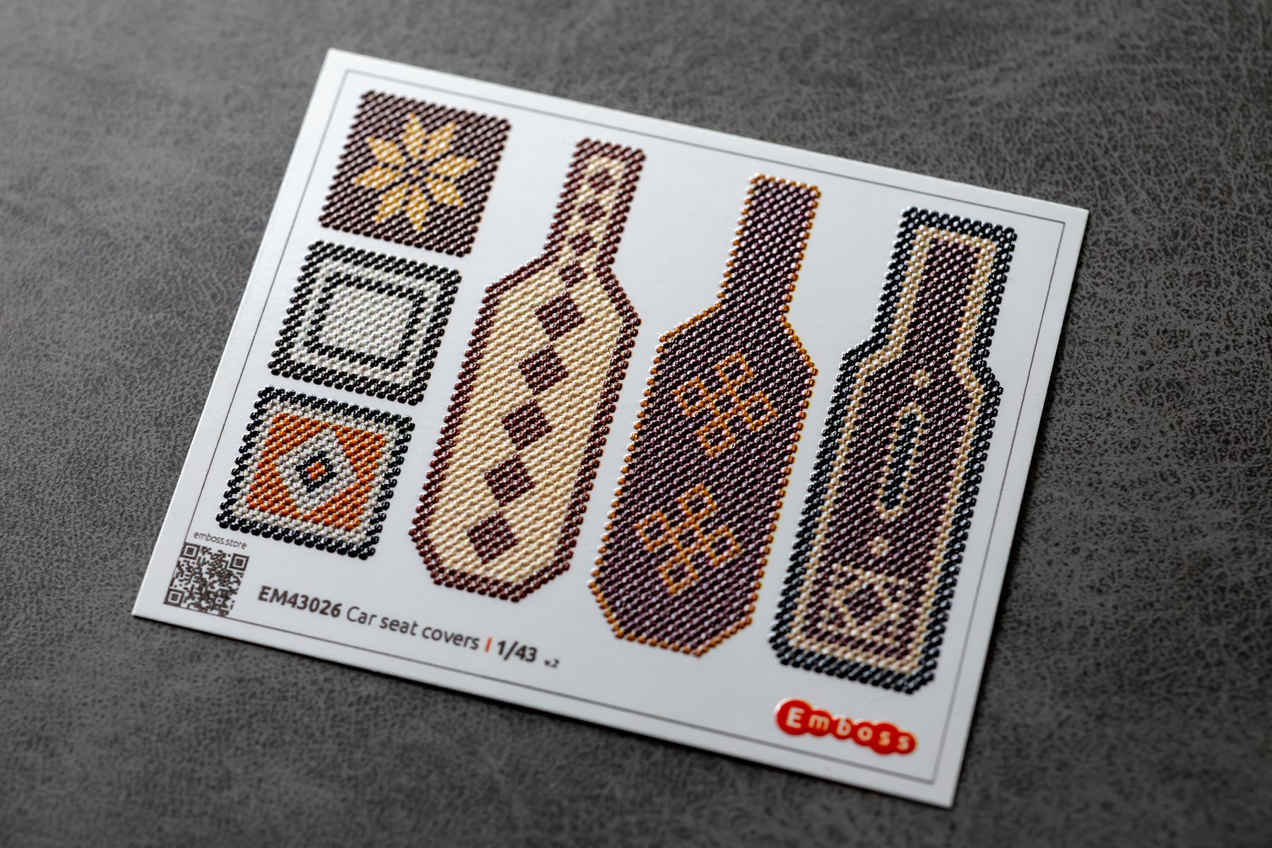 Car seat covers type 1 1/35 (3D decal)