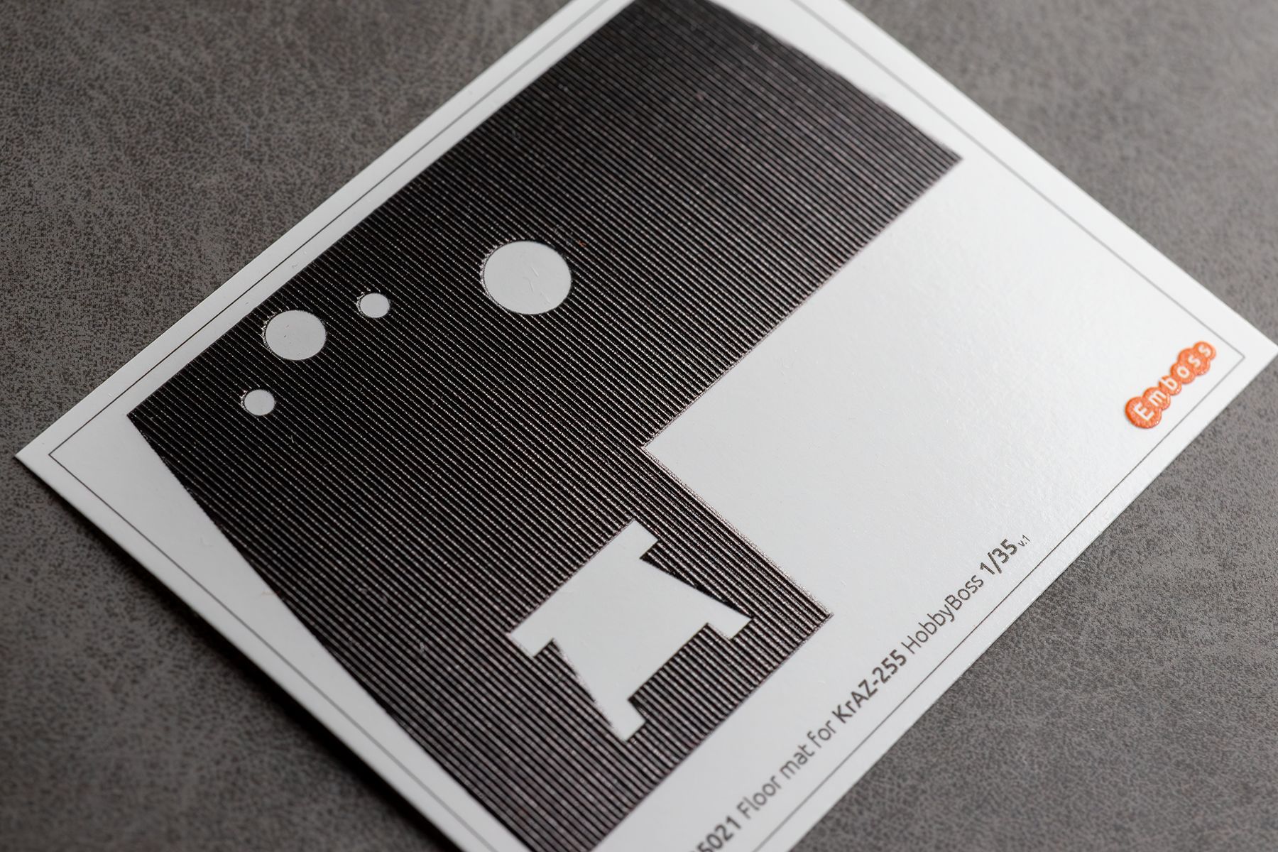 COMBO KrAZ 255 detail set and Floor mats with splash guards for HobbyBoss 1/35 (3D decal)