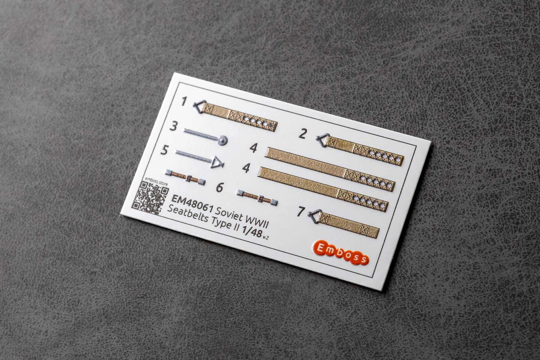 Soviet WWII Seatbelts Type II (for Yak fighters) 1/48 (3D decal)