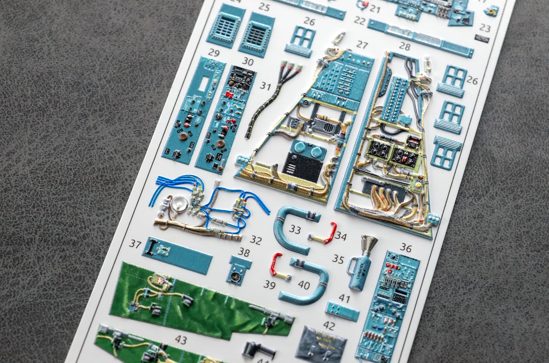 Su-34 Cockpit details for Kittyhawk 1/48 (3d decals)