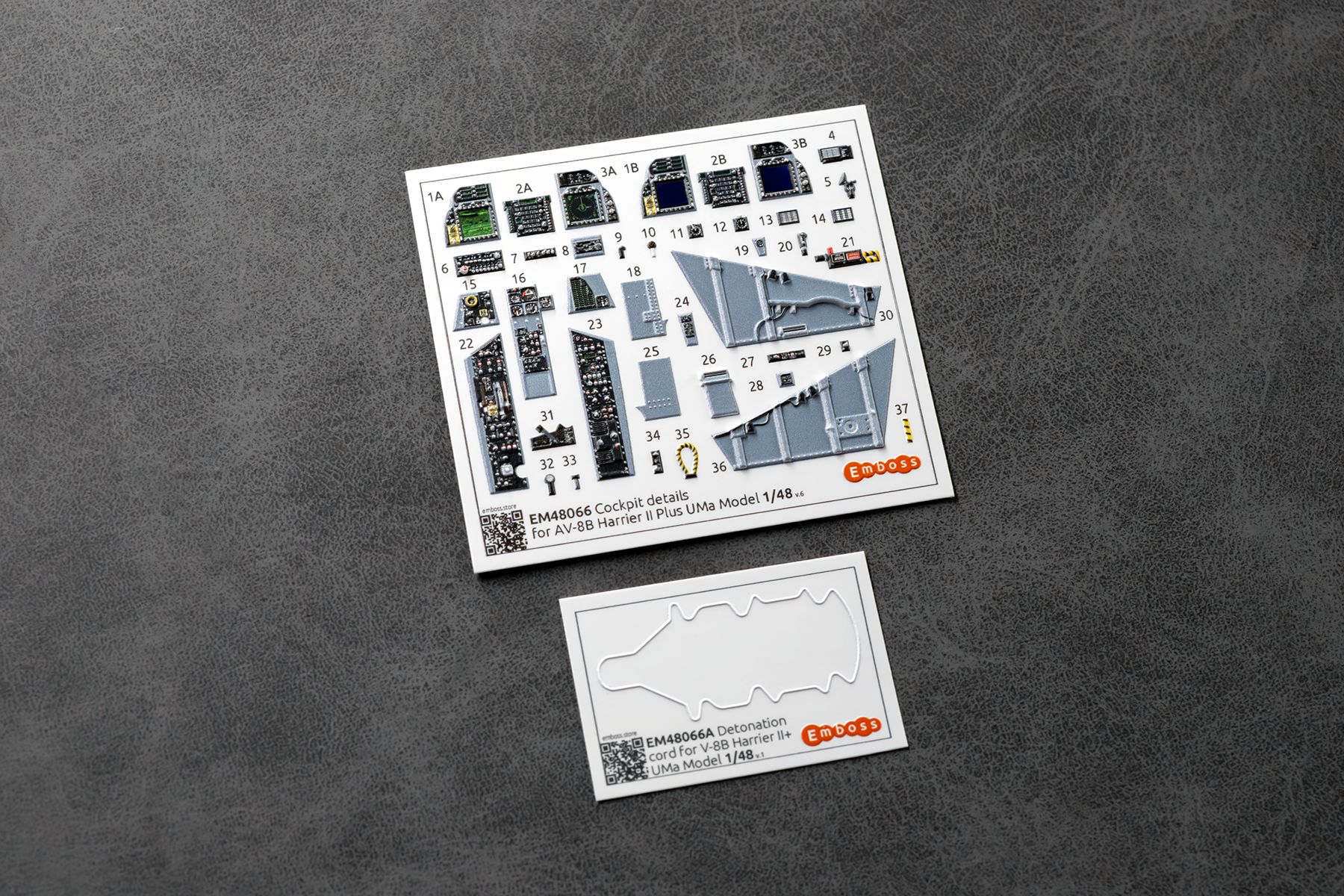AV-8B Harrier II+ Cockpit details for Uma models 1/48 (3D decal)