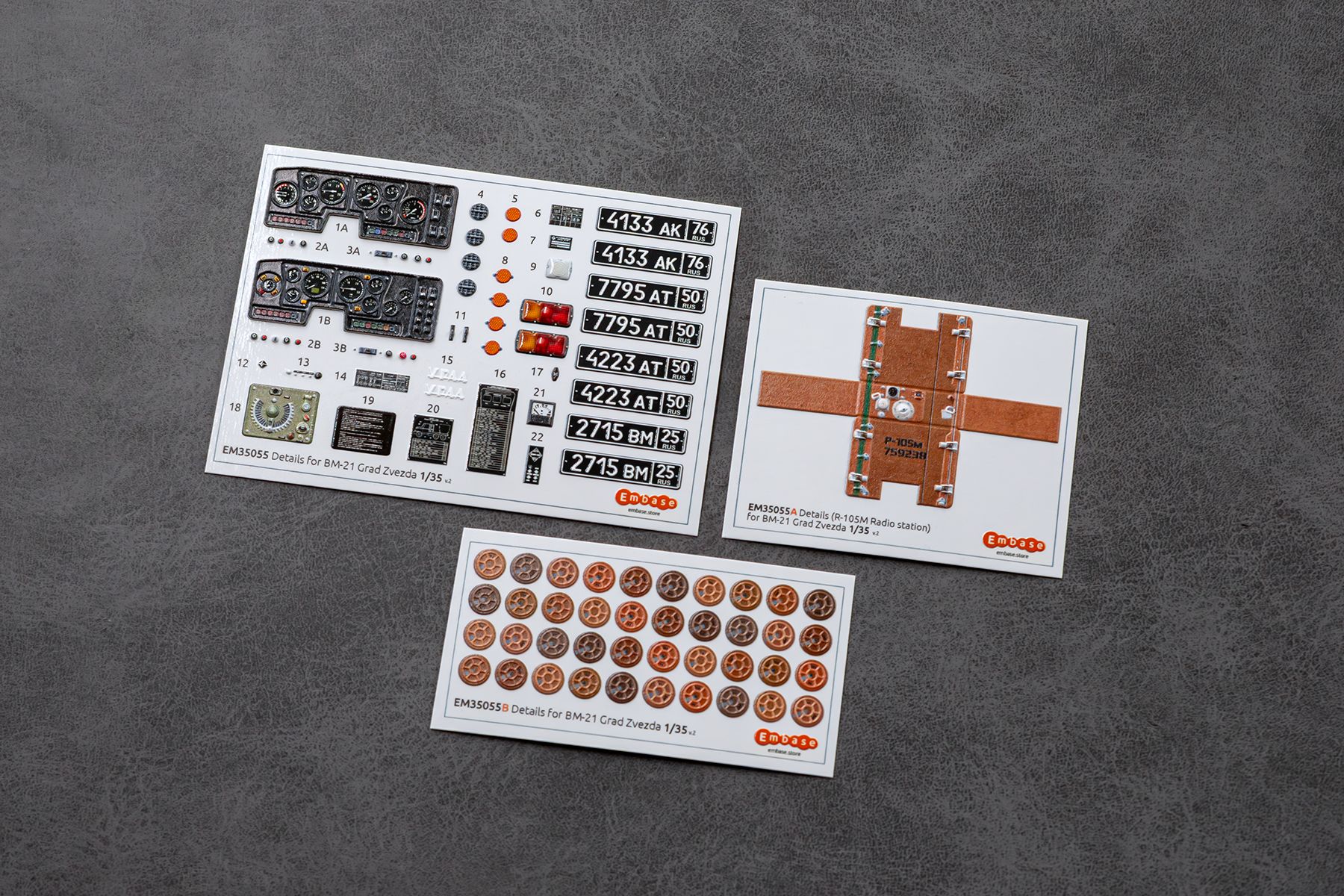 COMBO BM-21 Grad details set for Zvezda 5051 1/35 (3D decal)