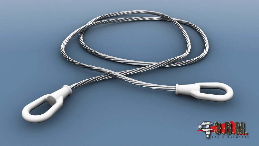 95010 E.V.M. 1/35 Twisted Tow Cable with Thimbles for BMP/BTR Vehicles - imodeller.store