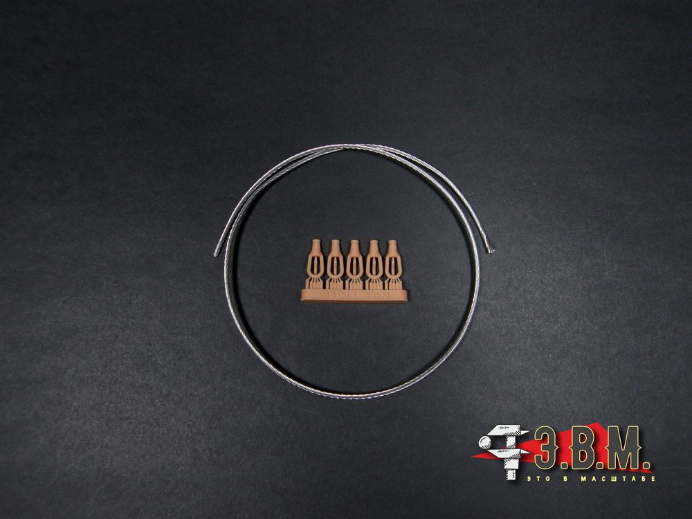 95011 E.V.M. Twisted Tow Cable 1.1 with Thimbles for T - 64/T - 72/T - 80/T - 90 - imodeller.store