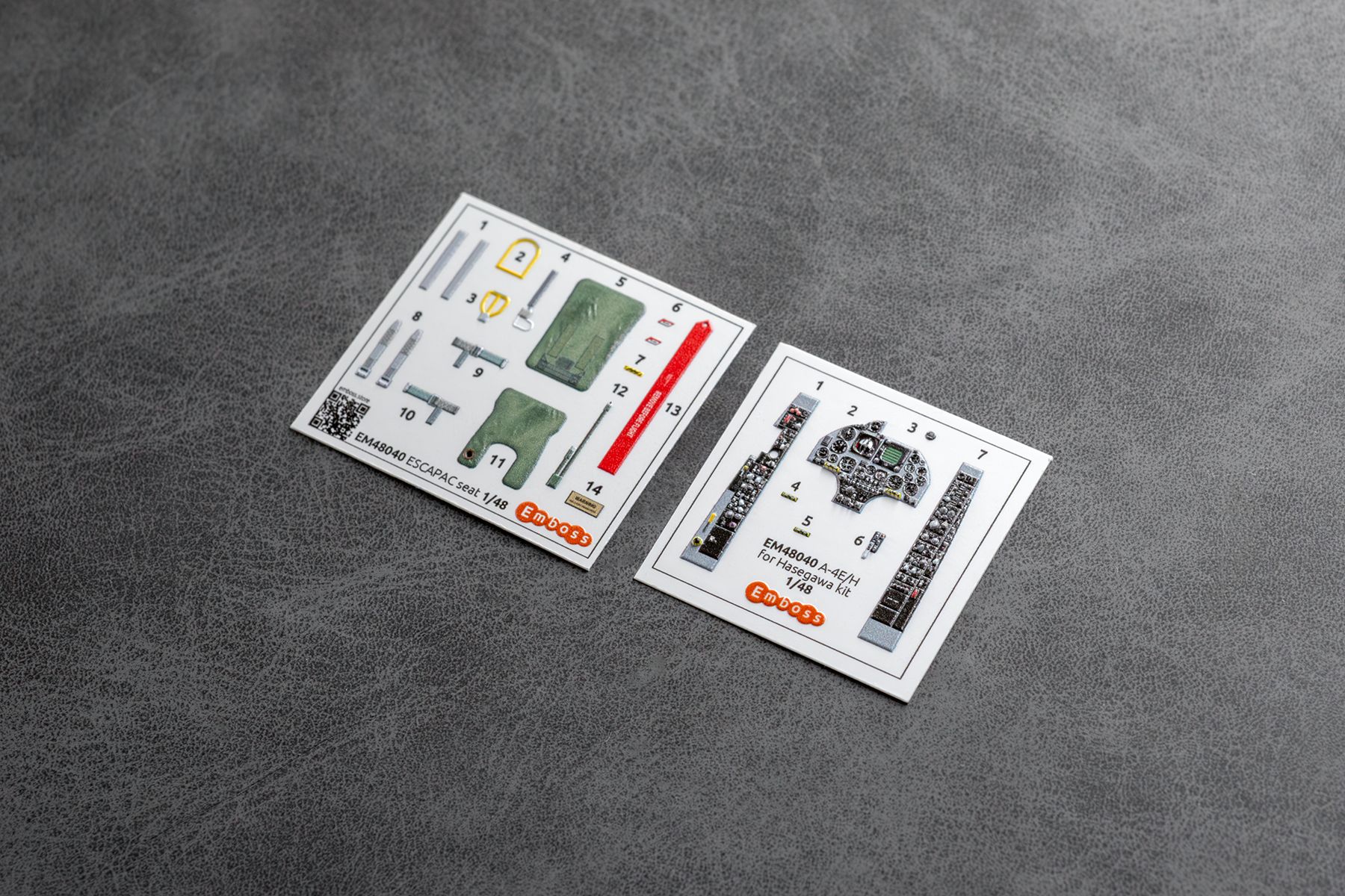 A - 4E/H Skyhawk cockpit details for Hasegawa 09522 1/48 (3D decal) - imodeller.store