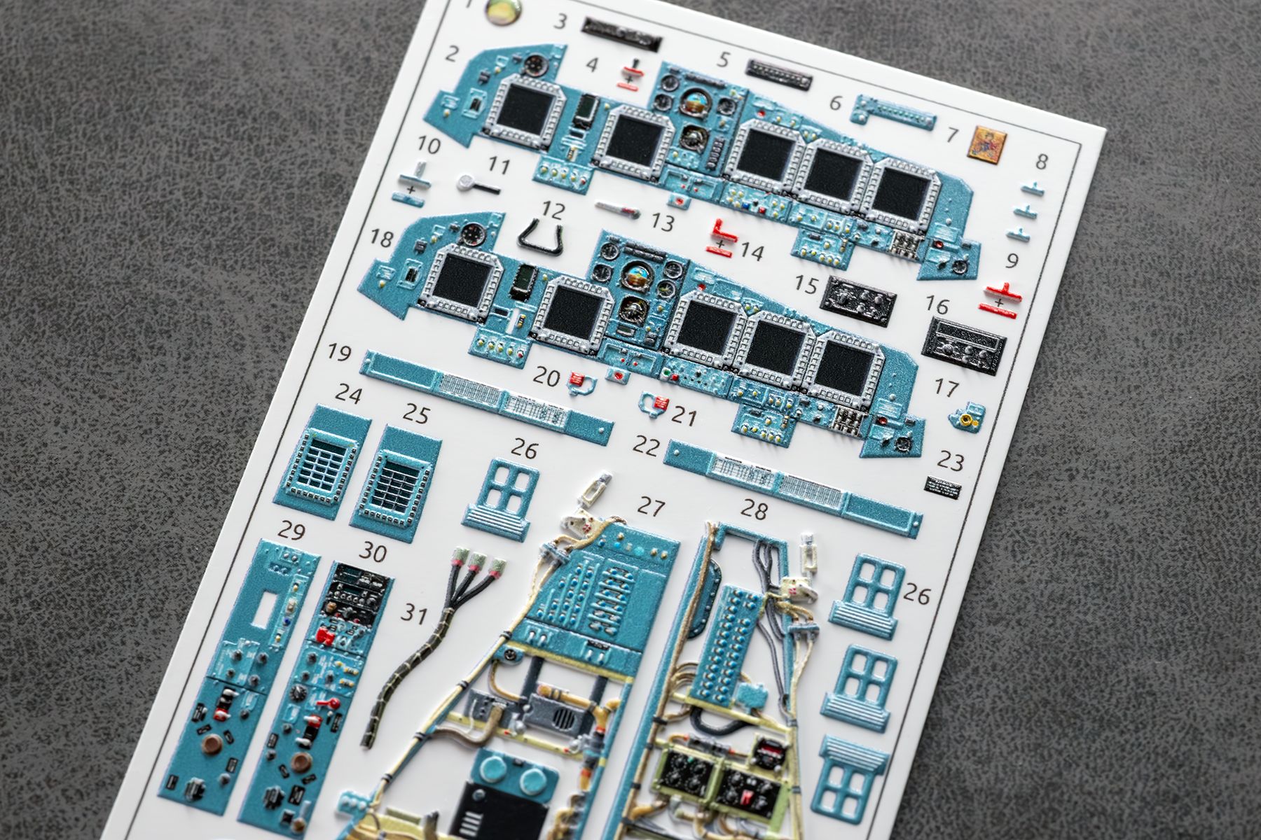 COMBO Su - 34 Cockpit and seat details for Kittyhawk 1/48 (3d decals) - imodeller.store