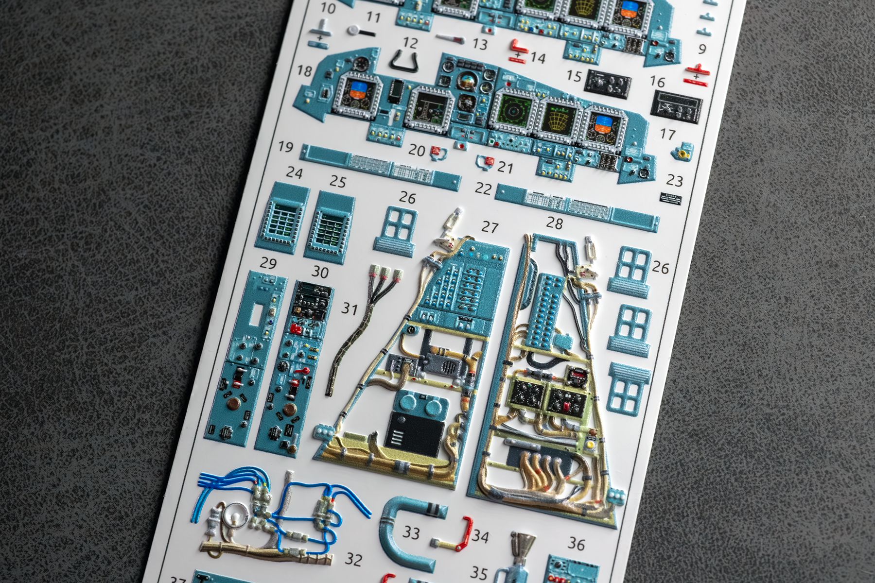 COMBO Su - 34 Powered cockpit and seat details for Kittyhawk 1/48 (3d decals) - imodeller.store