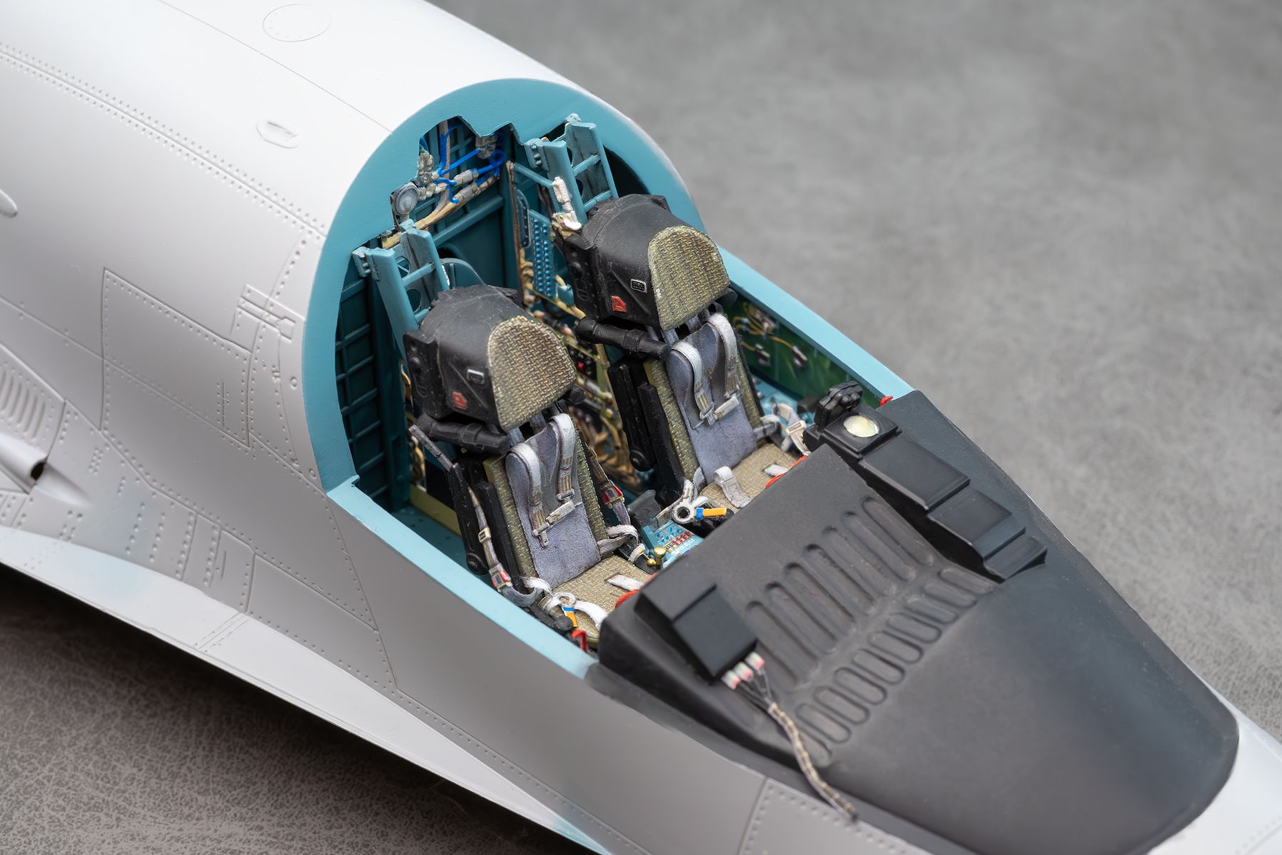 COMBO Su - 34 Powered cockpit and seat details for Kittyhawk 1/48 (3d decals) - imodeller.store