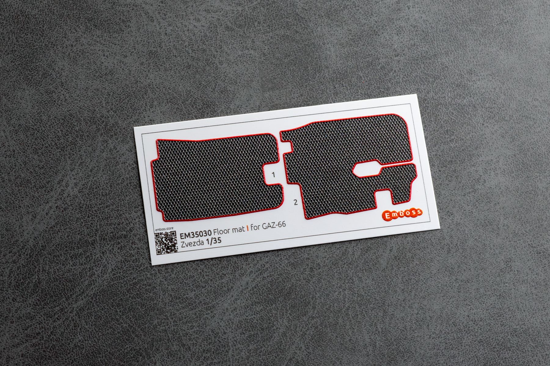 GAZ - 66 EVA Floor mats and splash guards for Zvezda 3707 1/35 (3D decal) EM35030 + EM35033 - imodeller.store