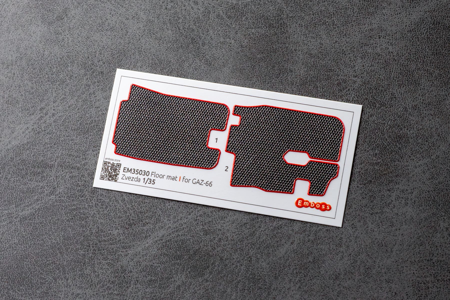 GAZ - 66 EVA Floor mats and splash guards for Zvezda 3707 1/35 (3D decal) EM35030 + EM35033 - imodeller.store