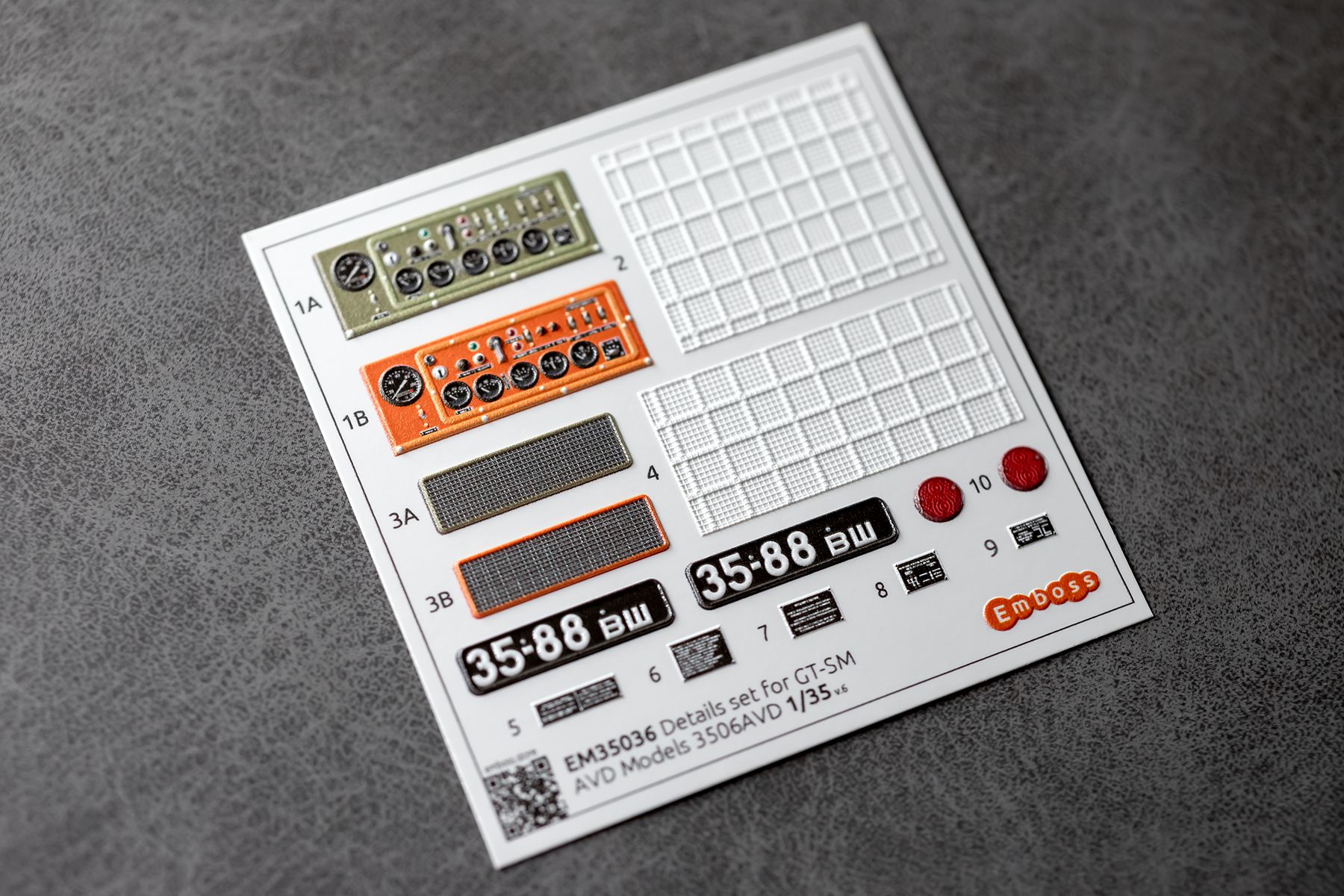 GT - SM Details set for AVD Models 3506AVD 1/35 (3D decal) - imodeller.store