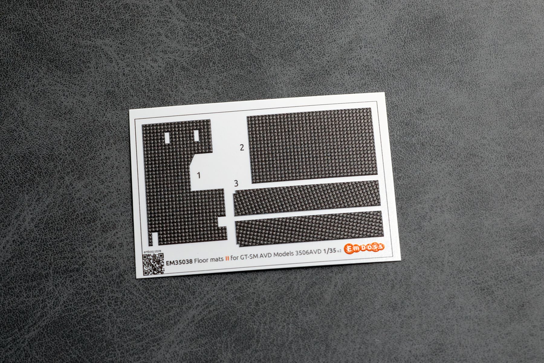 GT - SM Floor mats (Circles pattern) for AVD Models 3506AVD 1/35 (3D decal) - imodeller.store