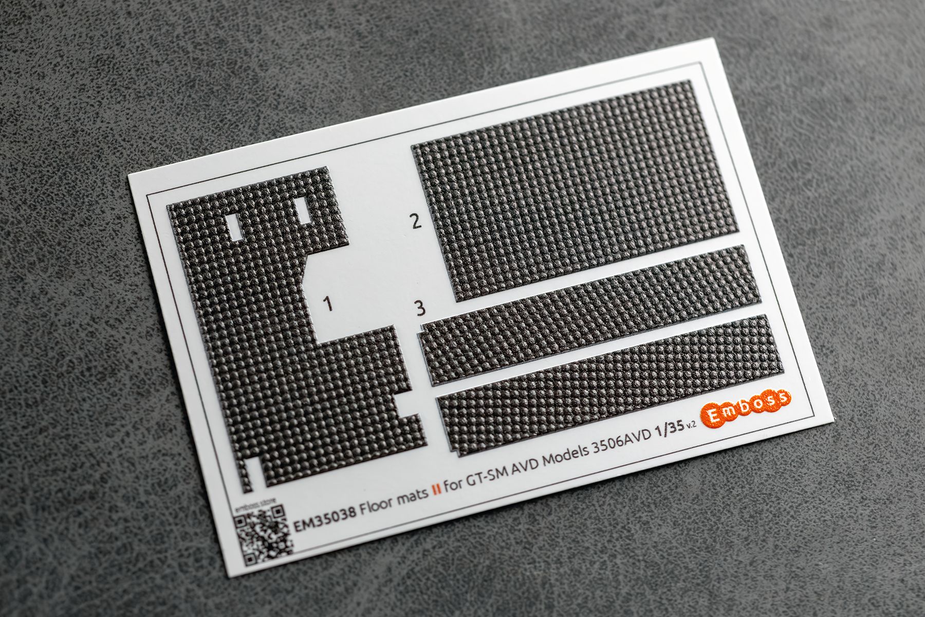 GT - SM Floor mats (Circles pattern) for AVD Models 3506AVD 1/35 (3D decal) - imodeller.store