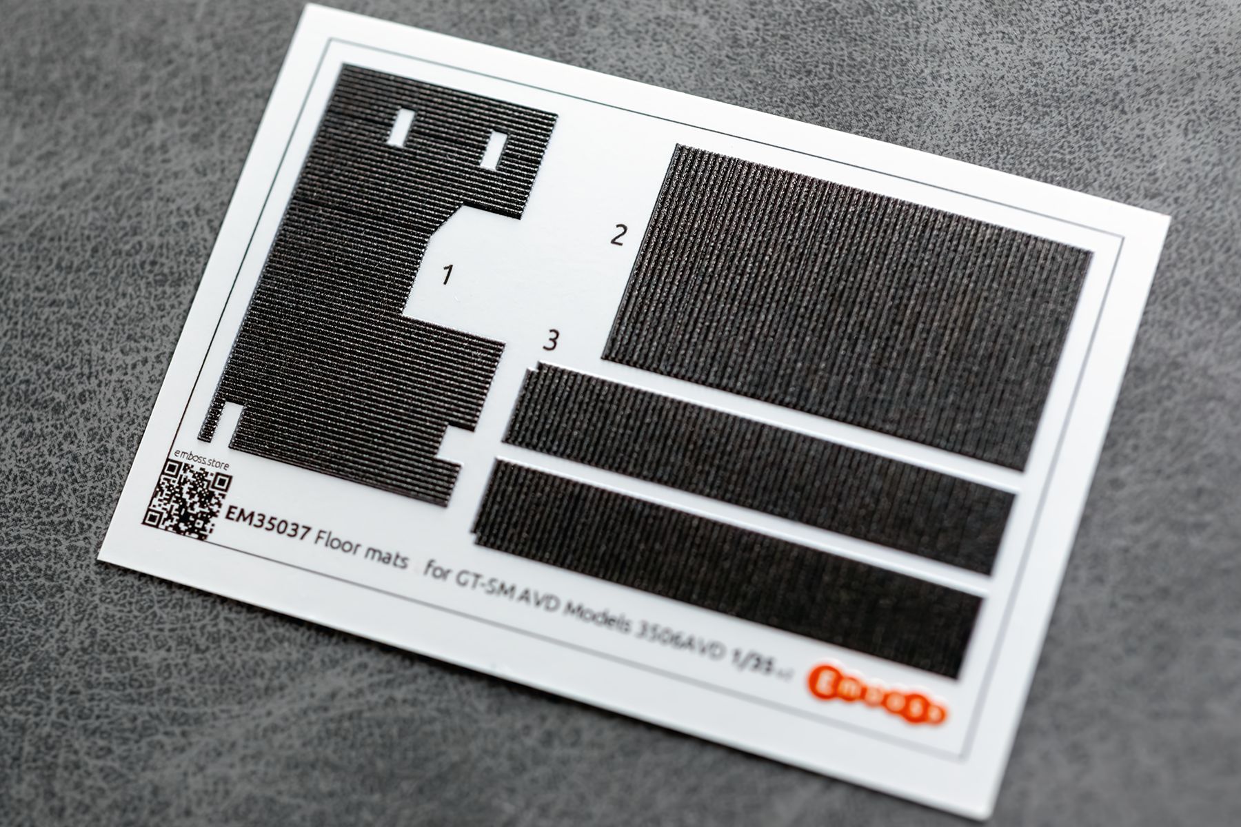 GT - SM Floor mats (lines pattern) for AVD Models 3506AVD 1/35 (3D decal) - imodeller.store