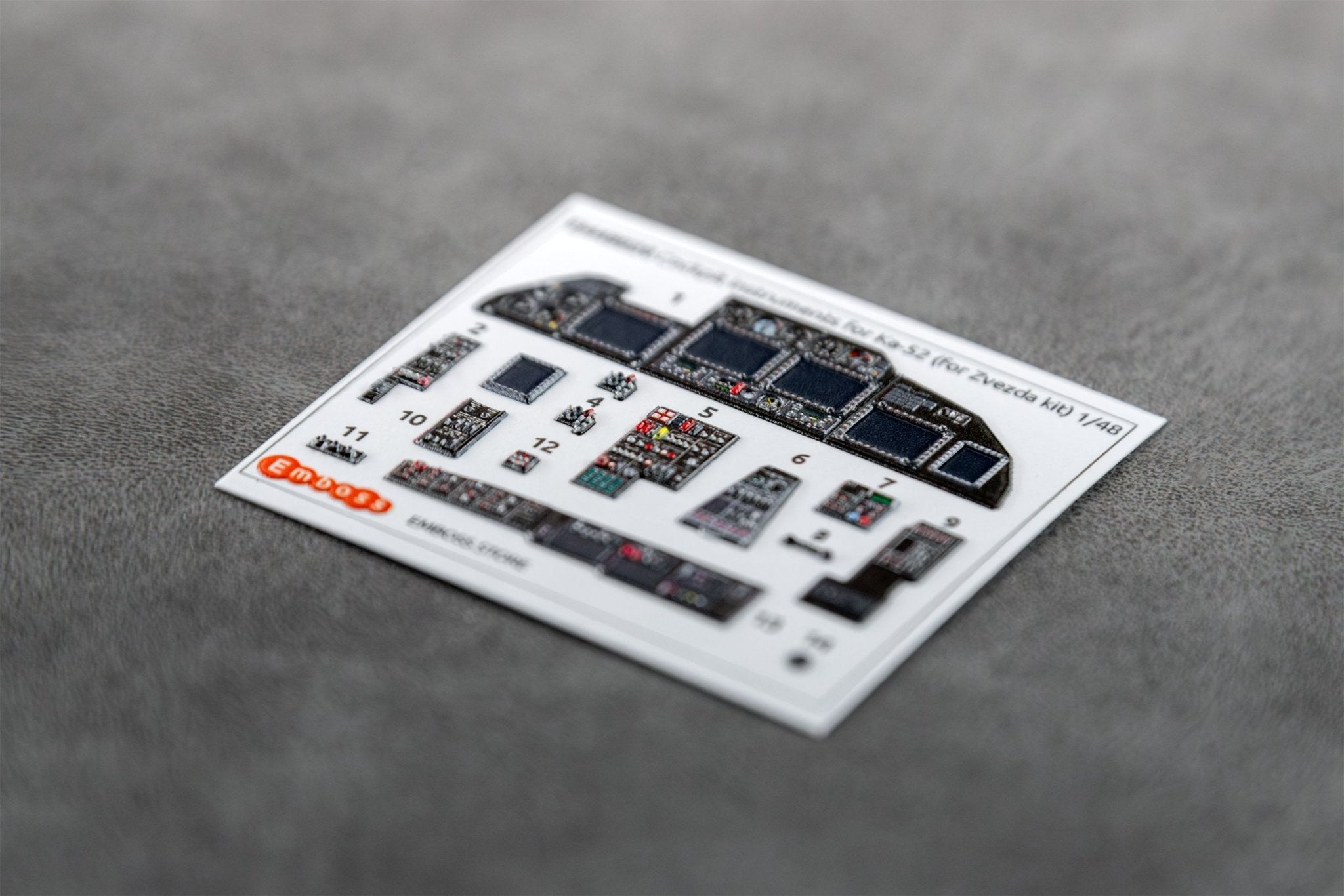 Ka - 52 Cockpit panels for Zvezda 4830 1/48 (3D decal) - imodeller.store