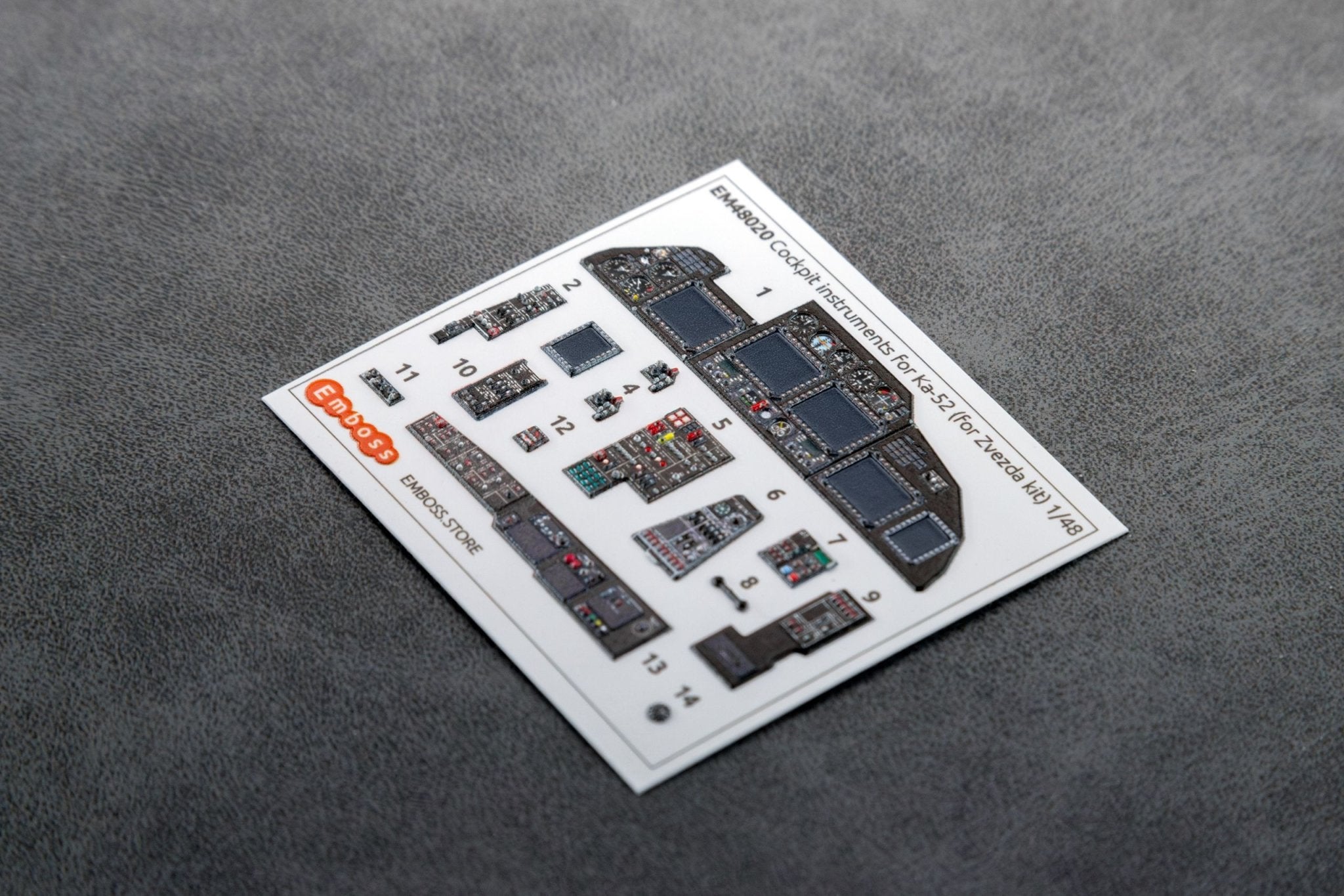 Ka - 52 Cockpit panels for Zvezda 4830 1/48 (3D decal) - imodeller.store