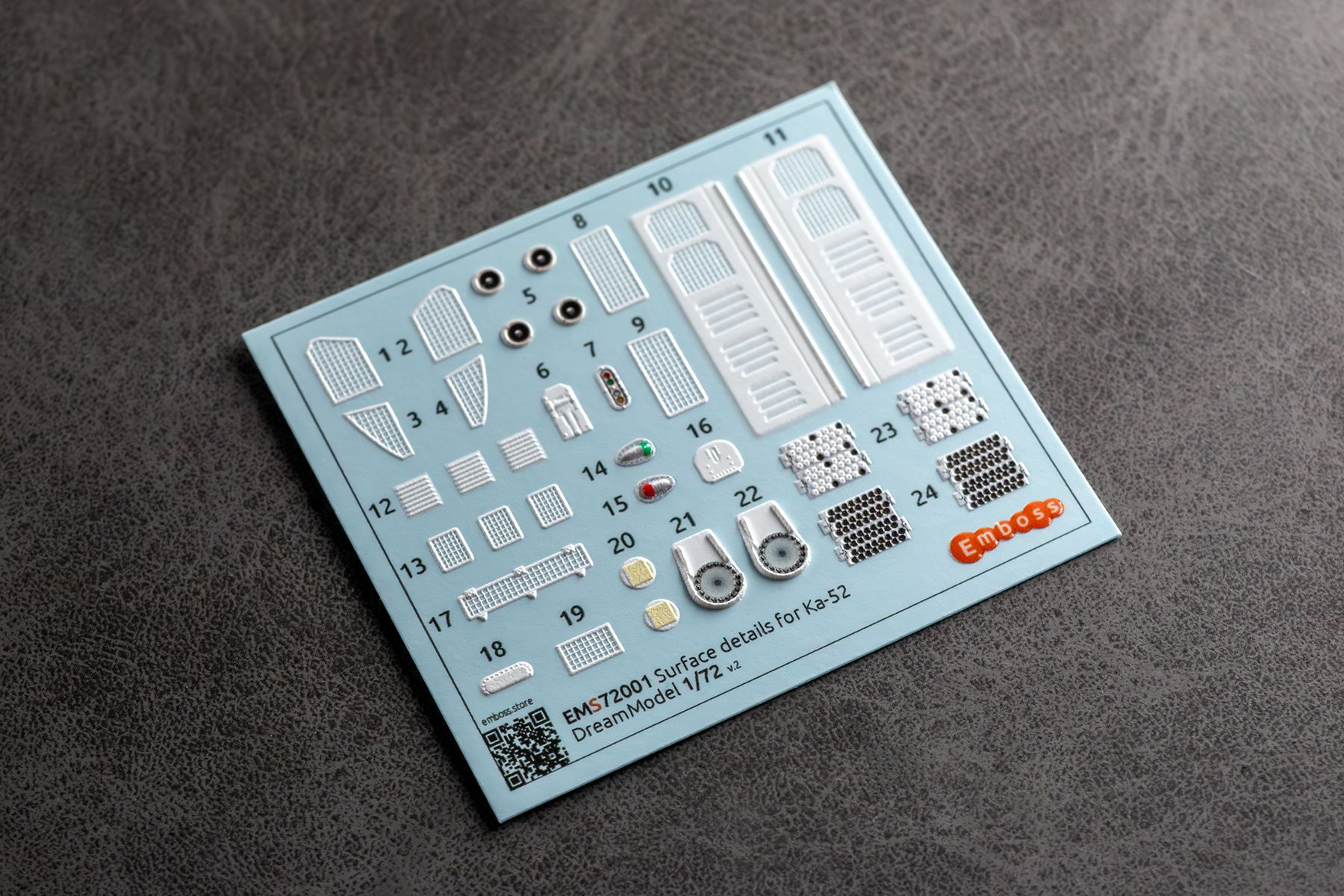 Ka - 52 Details set for DreamModel 1/72 (3D decal) - imodeller.store