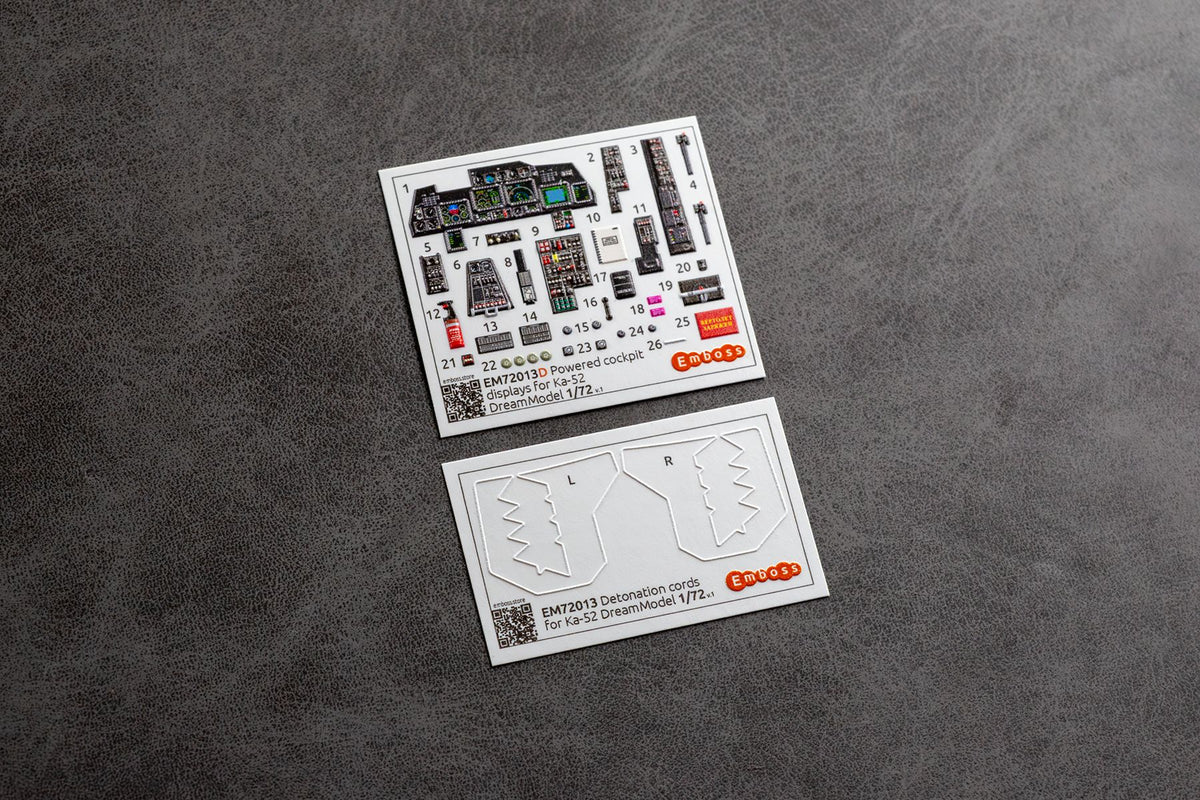 Ka - 52 Details set "powered cockpit" for DreamModel 1/72 (3D decal) - imodeller.store