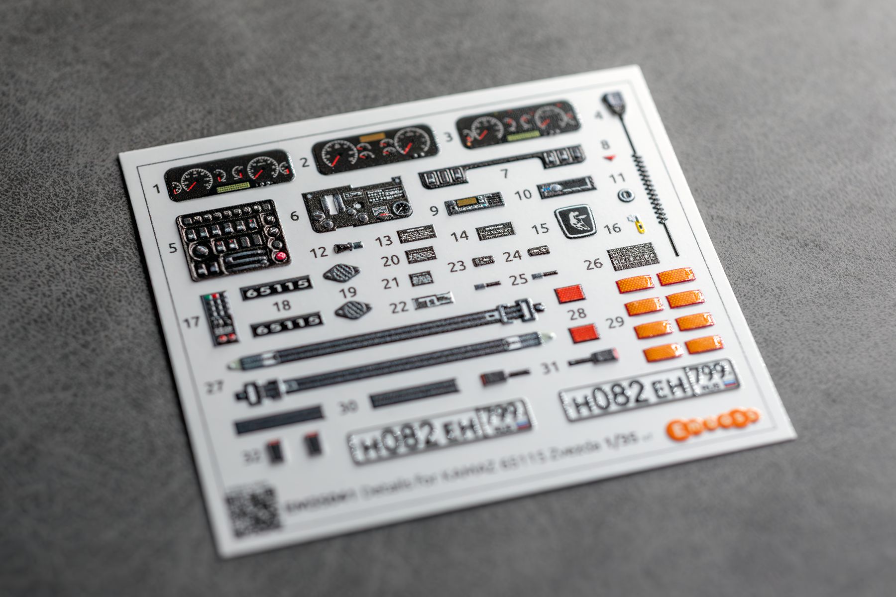KAMAZ 65115 Details for Zvezda 3650 1/35 (3D decal) - imodeller.store