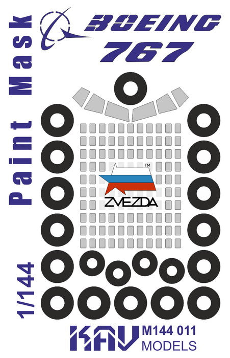 1/144 Boeing 767 (Zvezda) Painting mask kit