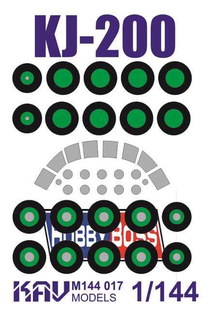 1/144 KJ-200/KJ-500 (Hobby Boss) Painting mask kit