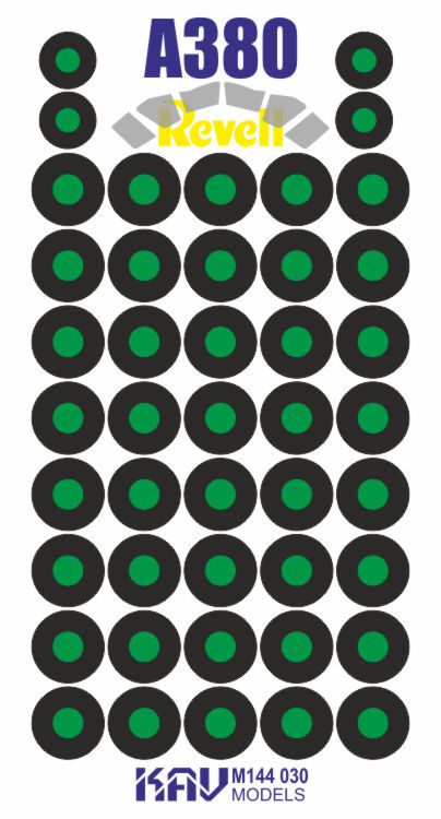 Paint mask for A380 (Revell)