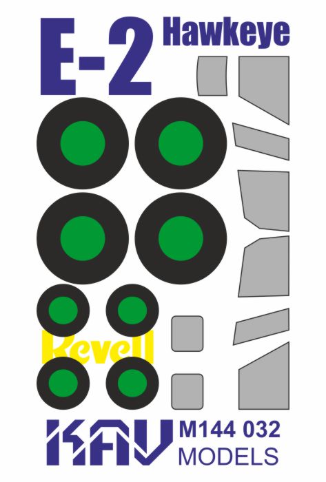 Paint Mask for E-2 Hawkeye (Revell/Academy)