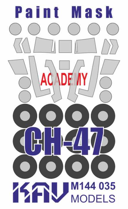 Paint mask on CH-47 (Academy)