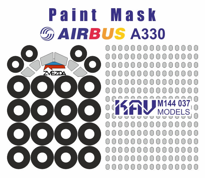 Paint mask for Airbus A330 (Zvezda)