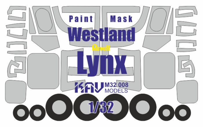 Paint mask for Westland Lynx (Revell)
