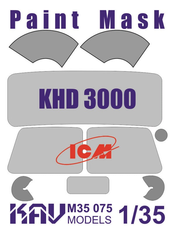 1/35 Paint mask for KHD S3000/A3000 (ICM)