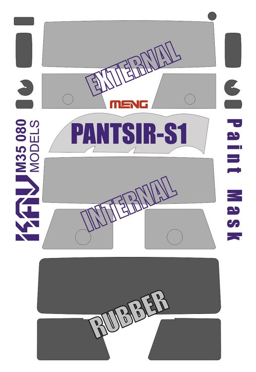1/35 Paint Mask for the Pantsir-S1 (Meng)
