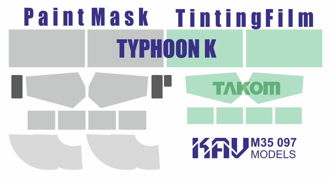1/35 Paint Mask for Typhoon K PRO (Takom)